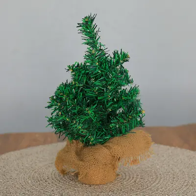 30-cm-Mini-Weihnachtsbaum-Set, Tischdeko, DIY mit Baumstamm