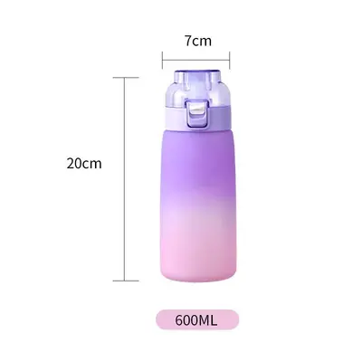Carefully selected scented cups, fun and creative water bottles for girls with straws and gradient colors, high-quality student and children's sports cups. - 8