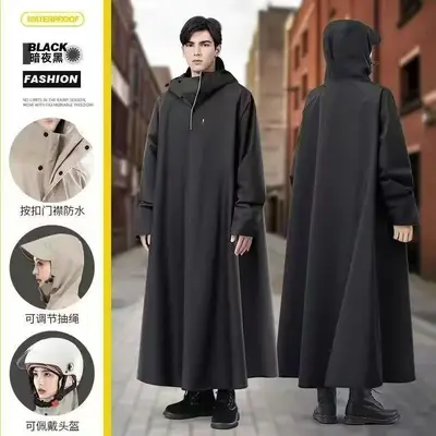 Raincoat for electric vehicles, thick and long, full body protection - 8