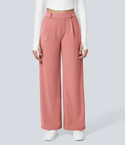 Suit trousers, casual pocket trousers, loose-fit straight trousers - 13