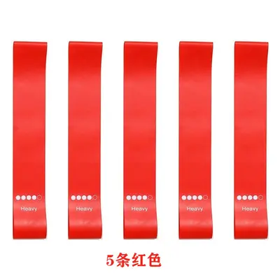 5-Piece TPE Resistance Band Set for Squats, Leg and Arm Training - 10