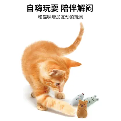 Cute Plush Catnip Cat Toy, Bite-Resistant, Interactive - 5