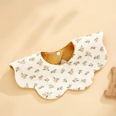 Waterproof Baby Bib, 360 Degree, Double-Sided, Class A Gauze - 7