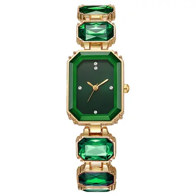 Xiaobingtang Damenuhr mit diamantbesetztem Design - 5