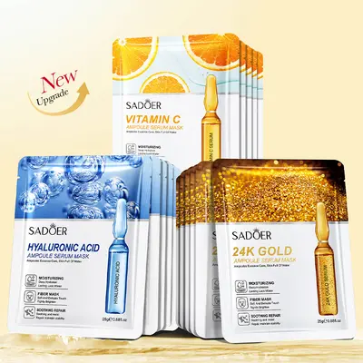 Cross-border Export SADEOR 24K Gold Ampoule Essence Mask Moisturizing, Brightening, Hydrating and Sensitive Mask Wholesale - 3