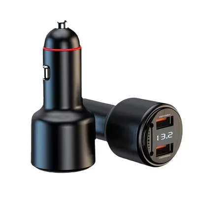 Yeni araba şarj cihazı çift usb hızlı şarj çok fonksiyonlu negatif iyon hava temizleme 200w süper flaş şarj araba şarjı - 6