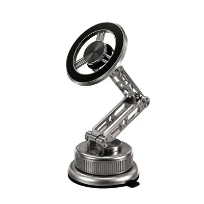 Magnetic Phone Holder with Vacuum Suction for Car Navigation, Rotating - 7