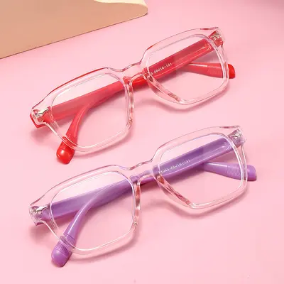 X1065 Square-Frame Blue-Light Blocking Plain Glasses, Ultra-Light