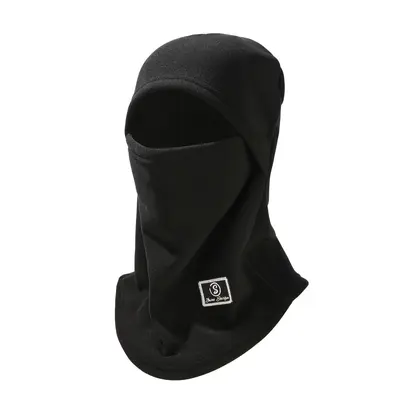 Winter Fleece Hat and Neck Warmer in One, Plush-Lined, Windproof - 7