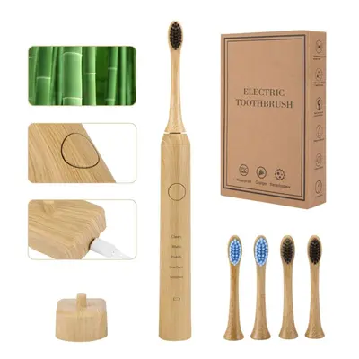 Sonic electric toothbrush, bamboo, inductive charging - 2