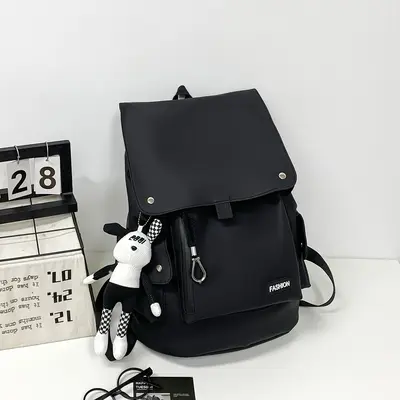 New Large Capacity Casual Backpack Women's Japanese Style Student School Bag Cross-Border Backpack Customizable - 7