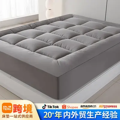 Thickened Soft Solid Color Mattress Pad for Dormitory and Bedroom