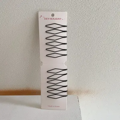 Haarspange mit Klipp für Frauen, modische Seitenhaarspange, einfache schwarze koreanische Haarspange für Pony und Hinterkopf - 9