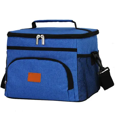 Große PEVA-Picknick-Kühltasche, wasserdicht, mit Umhängegurt - 9