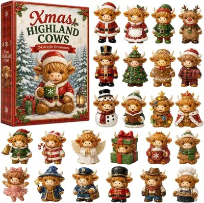 2026 AUTUMN HIGHLAND Cows Noel Highland İnek Advent Takvimi - 8