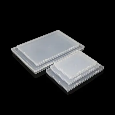Amazon parça kutusu 1.7cm ihracat şeffaf saklama kutusu takı parçaları yüksek şeffaf dikdörtgen düz plastik kutu
