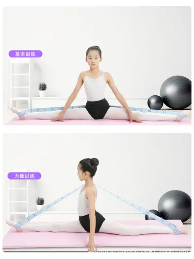 Bölümlü Çocuk Dans Numarası Elastik Şerit Germe Şerit Direnç Şerit Çekme Şerit Egzersiz Yoga Bale İçin Numarası Şerit