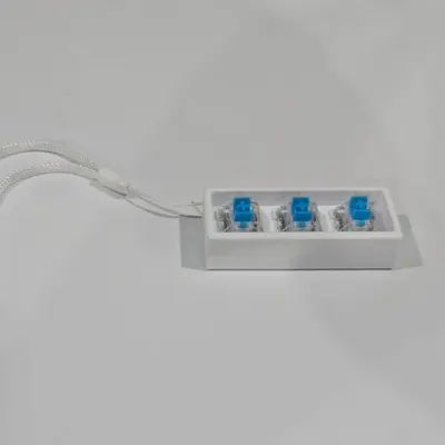 3D打印下沉式底座1键2键4键3键机械减压按键玩具解压钥匙扣试轴器