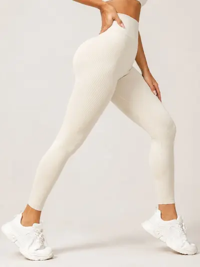 Dikişsiz Yüksek Bel Kaldırıcı Yoga Pantolonu, Nefes Alabilir Fitness Tayt
