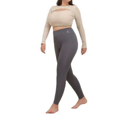 Plus Size Women's Seamless Butt-Lifting Shark Leggings, Tummy Control - 6