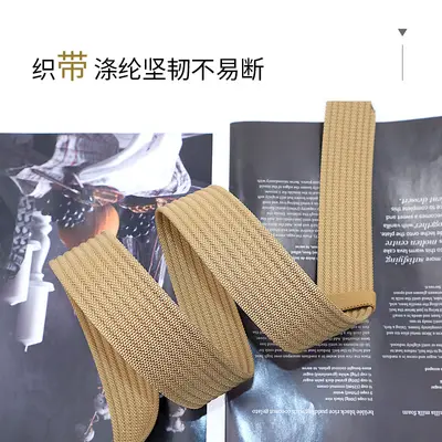 Alloy double ring buckle men's belt Korean style woven nylon tactical sports outdoor pants belt canvas wholesale men's style