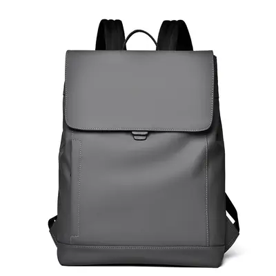 Men's Business Backpack, Waterproof PU Laptop Bag, Expandable - 6