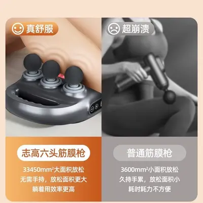 6-Head Massage Gun, Deep Muscle Relaxer for Neck and Back - 5