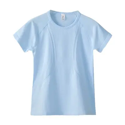 修身绝美瑜伽短袖女速干运动上衣紧身显瘦专业健身服夏季跑步套装