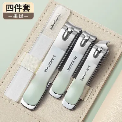指甲剪套装修甲刀大号便携pu皮套斜口指甲钳美甲工具跨境出口专供 - 9