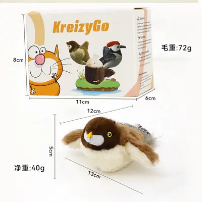 Plush Cat Toy with Electric Fish Tail, Sound and Swatting Action - 13