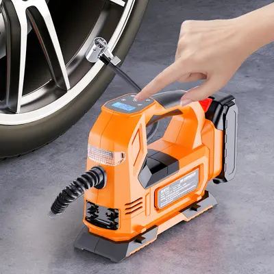 Taşınabilir Elektrikli Araba Hava Pompası, Yüksek Basınçlı, Otomatik