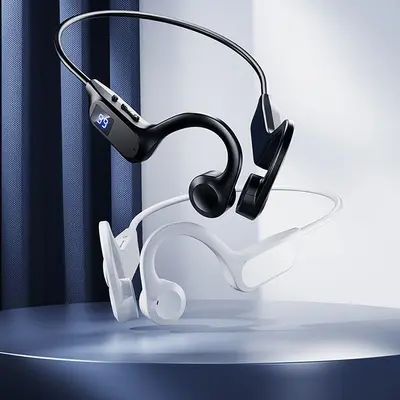 X7 kemik iletimli Bluetooth kulaklık dijital ekran kulak üstü kulak içi olmayan ağrısız gürültü azaltma ultra uzun pil ömrü yabancı sıcak yeni ürün