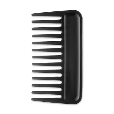 Wide-Tooth 3D Hair Smoothing Comb, Portable Plastic Card Comb