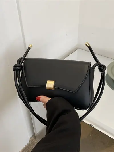Women's Minimalist Baguette Crossbody Bag, Single Shoulder, Autumn Style