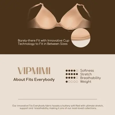 Women's Low-Cut Bra, Lightweight Lined, Soft Fabric