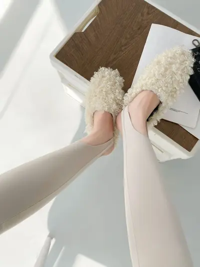 High-Elasticity Breathable Stepped-Foot Leggings, Extended Length - 9