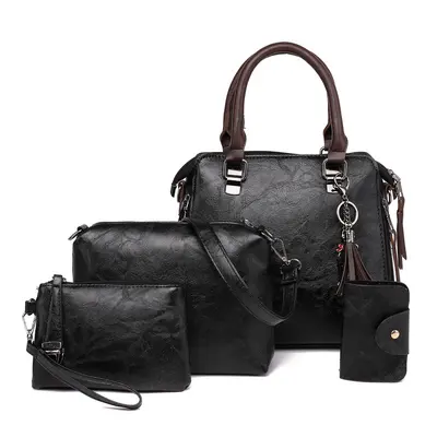 Women's Retro Four-Piece Mother and Child Bag Set with Shoulder and Handbag - 3