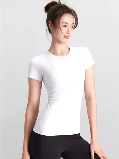 Women's Short-Sleeve Quick-Dry Running T-Shirt, Slim Fit - 11
