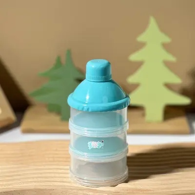 Tragbare Babymilchpulver-Box mit 3 Fächern, luftdicht - 8