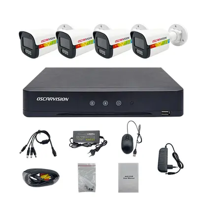 AHD Fasskaamera 4er Set, Außenbereich, Koaxial, Farbaufnahme - 11