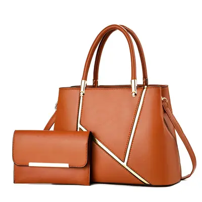 Patchwork Women's Bag Set, Large Capacity Mother-and-Child Handbag - 10