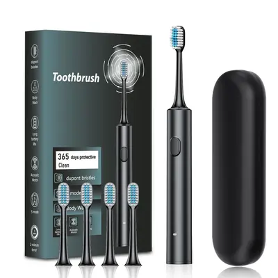 Cross-border New Electric Toothbrush Manufacturer Wholesale Adult Sonic Vibration Toothbrush Couple Household USB Rechargeable Toothbrush