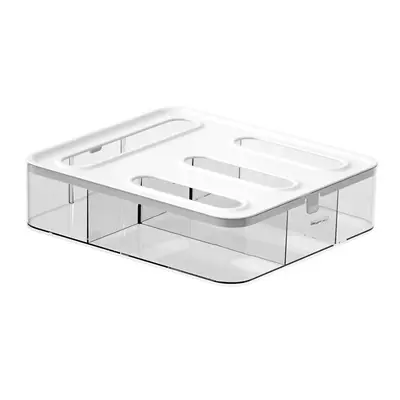 Kitchen plastic bag storage box, wall-mounted, large capacity