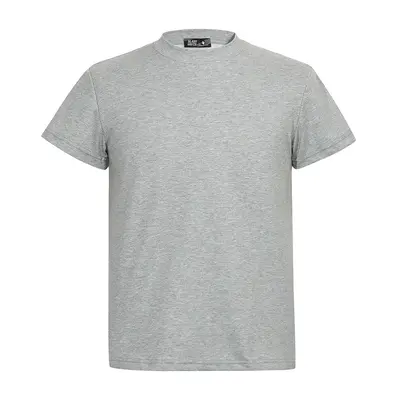 Solid Color Short-Sleeve Men's T-Shirt, Summer, Loose Fit, Crew Neck