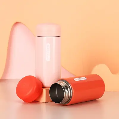 304 paslanmaz çelik taşınabilir termos bardak, 300 ml - 3