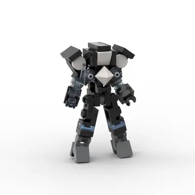 MOC Pacific Rim Mecha Warrior Q Version Robot Building Block Set