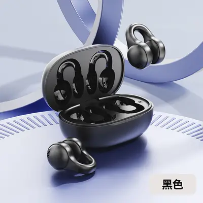 New Clip-On Non-Bone Conduction Wireless Bluetooth Open-Ear Earbuds with Smart LED Display and Extended Battery Life - 9