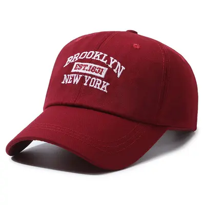 Korean Style Embroidered Letter Soft Top Baseball Cap Unisex Youth Couple Student Duck Bill Hat Japanese Vintage Sun Visor Cap - 9