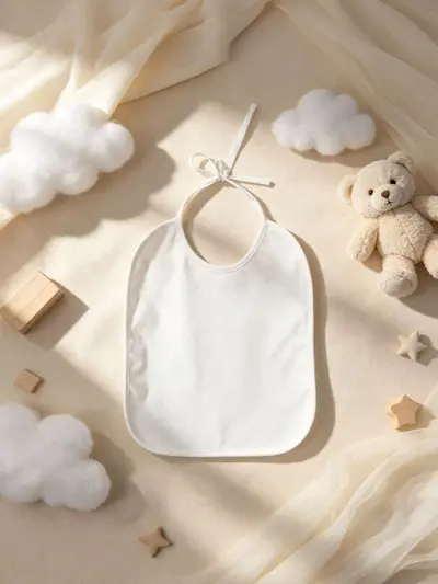 Waterproof baby bib with ties, DIY painting designs