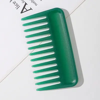 Wide-Tooth 3D Hair Smoothing Comb, Portable Plastic Card Comb - 11